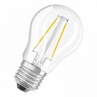 светодиодная филаментная лампа LED STAR ClassicP 4W (замена 40Вт),теплый белый свет, прозрачная колба | код. 4052899971639 | OSRAM